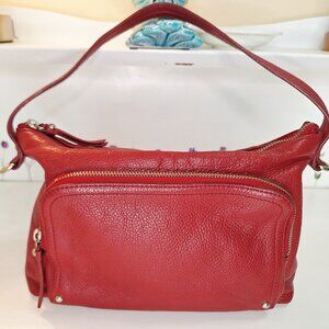 Red Leather Crossbody Bag by Pelle Studio